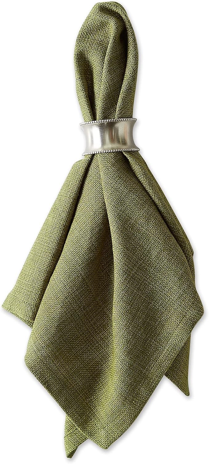 DII Variegated Tabletop Collection, Napkin Set, Olive Green, 6 Piece - Image 3