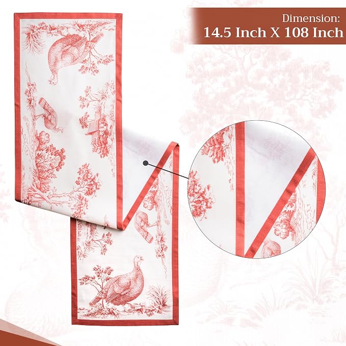 Maison d' Hermine Table Runner 100% Cotton 14.50" x 108" | Table Runners 108 - Image 4