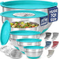 PriorityChef 6pc Stainless Steel Mixing Bowls by PriorityChef