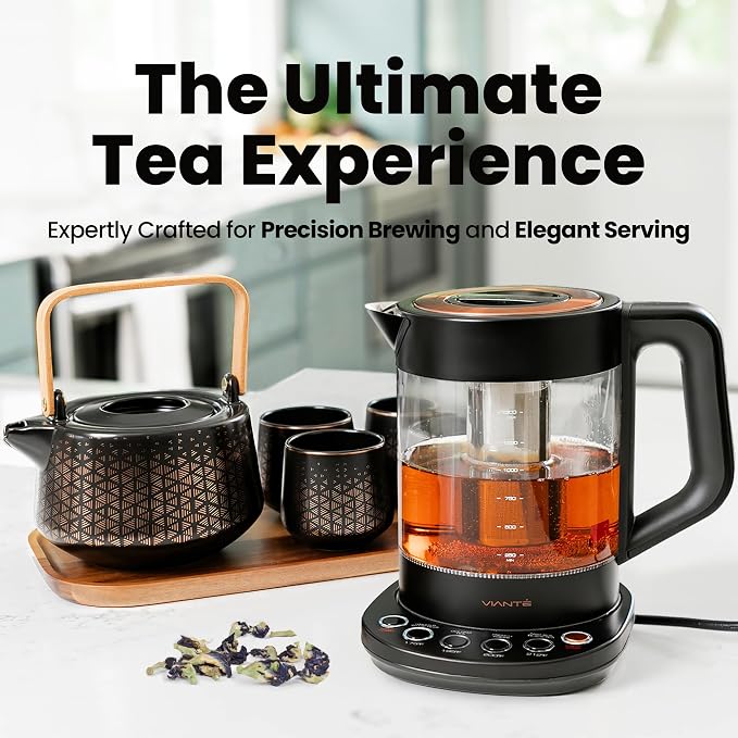 Viante Luxury Tea Set, Electric Kettle - Image 2