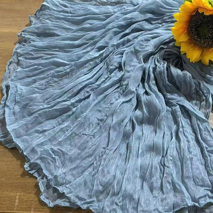 6Pack Dusty Blue Cheesecloth Table Runners 17x108inch Sheer Table Runner | - Image 5