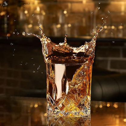 OPAYLY Whiskey Glasses Set of 4, Rocks Glasses, 10 oz Old Fashioned Tumblers - Image 5