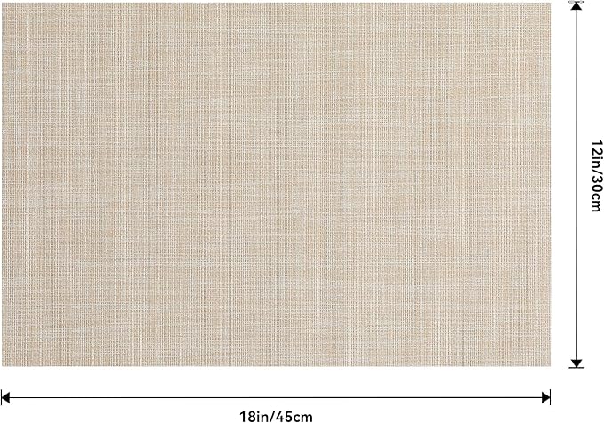 Leetaltree Beige Placemats Set of 24 - Image 7