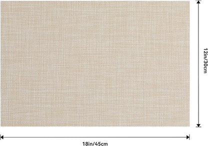 Leetaltree Beige Placemats Set of 24 - Image 7