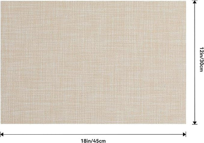 Leetaltree Beige Placemats Set of 20 - Image 9