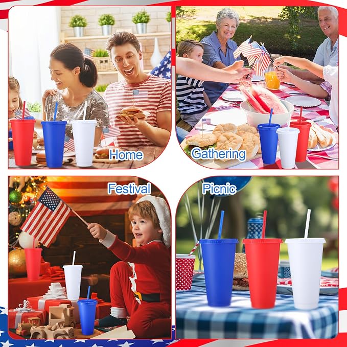Honeydak 30 Pack Tumbler with Straw and Lid Bulk Cups - Image 6
