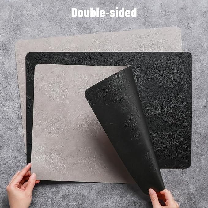 Vinyl Placemats Set of 6, Dual Sided Place Mats - Image 2