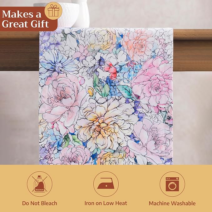 Maison d' Hermine Table Runner 100% Cotton 14.50" x 108" | Table Runners 108 - Image 5