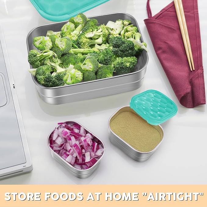Small Stainless Steel Lunch Containers - Image 6