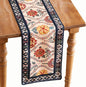 bilin gaier Designer Linen Extra Long Table Runner, Colorful Floral Pattern by bilingaier