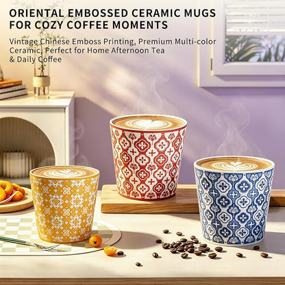 YQ&AMK 8.79oz Hand-Painted Butterfly Ceramic cups - Image 5