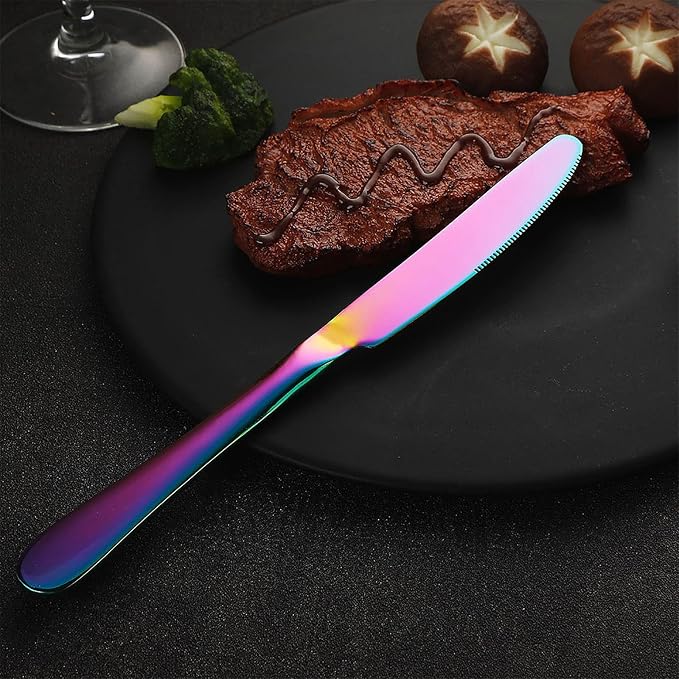 Rainbow Silverware Set Flatware Cutlery - Image 2