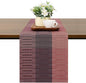 Table Runner 53 Inches Long, Vinyl Woven Farmhouse Table Runners | Washable by Chitomars