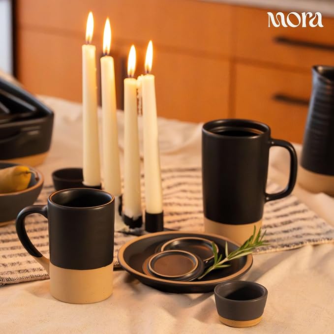 Mora Ceramics Tea Cup with Loose Leaf Infuser, Spoon and Lid, 12 oz, Microwave - Image 6