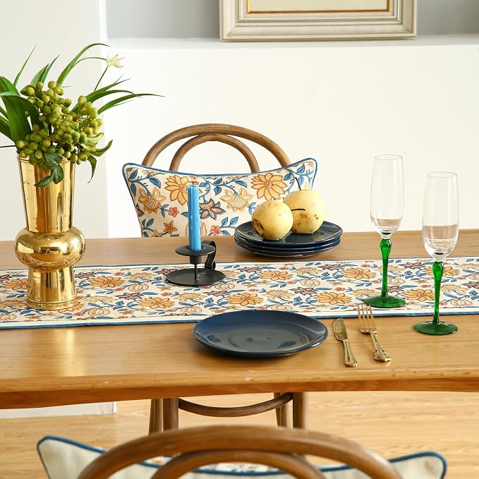 Designer French Linen Table Runner, Dining Table, Thanksgiving - Image 7