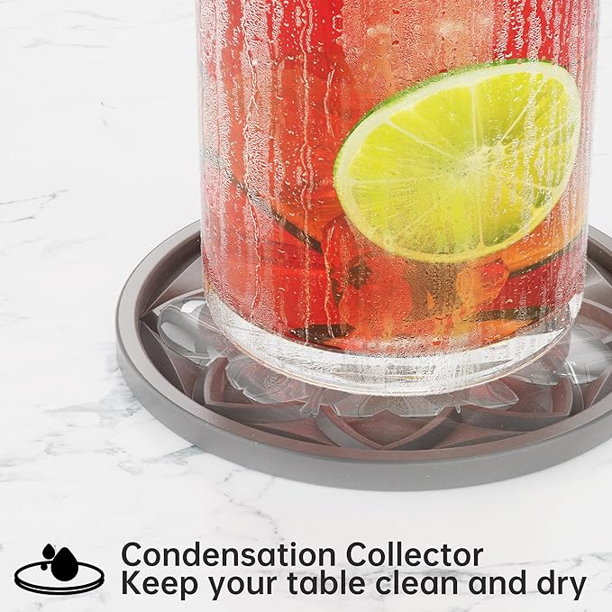 HFHOME Silicone Coasters Set, Bar Tabletop Protection - Image 5