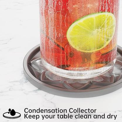 HFHOME Silicone Coasters Set, Bar Tabletop Protection - Image 5