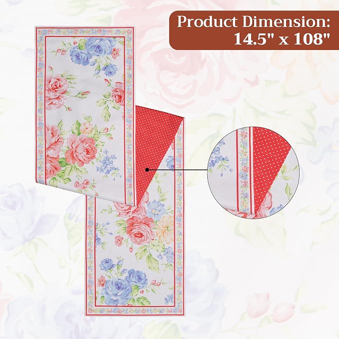 Maison d' Hermine Table Runner 100% Cotton 14.50" x 108" | Table Runners 108 - Image 7
