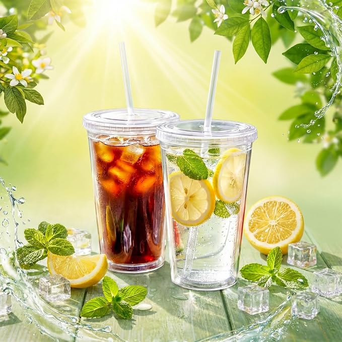 Nuogo 4 Pieces Insulated Double Wall Plastic Tumbler - Image 2