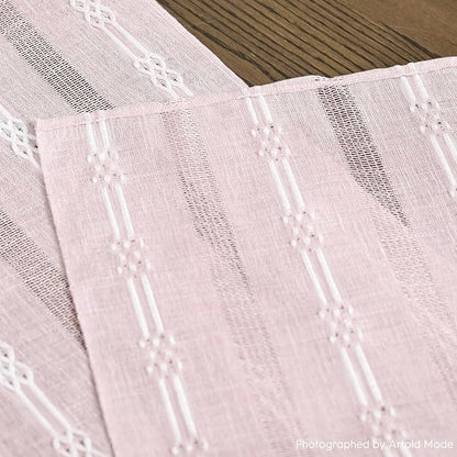 Artoid Mode Pink Farmhouse Embroidered Hollow Table Runner, Seasonal Kitchen - Image 5