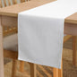 Encasa XO Table Runner, Cotton Canvas Dining Runner 13"x72" | White, 180 GSM by EncasaXO