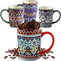 HASENSE Coffee Mugs, 15 OZ Coffee Cups Ceramic Set of 4 by Hasense