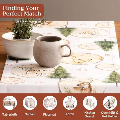 Maison d' Hermine Table Runner 100% Cotton 14.50" x 90" | Table Runners 90 - Image 4