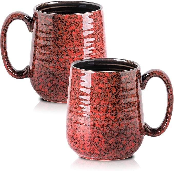 Hasense Large Coffee Mugs Set of 2, Ceramic 20 oz Coffee Cups by Hasense