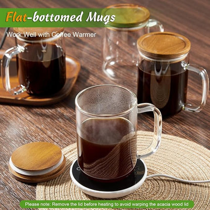 DRASTAR Glass Coffee Mugs, 20 oz Clear Coffee Cups, Coffee Mug - Image 5