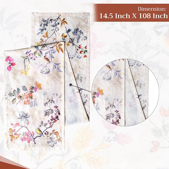 Maison d' Hermine Table Runner 100% Cotton 14.50" x 108" | Table Runners 108 - Image 4