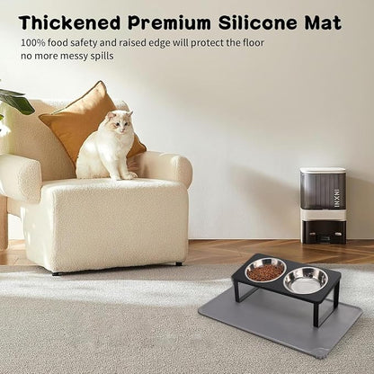 Summark 2Pack Elevated Cat Bowls - Image 4