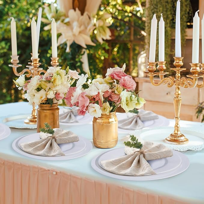 APTWOW 50PCS Napkin Rings, Easter Napkin Rings, Wood Bead Farmhouse Napkins - Image 5