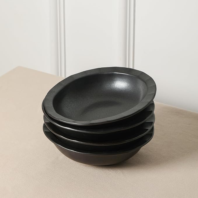 Stone Lain Oasis Stoneware Bowl Dish Set, 4-Piece Pasta Bowls - Image 2