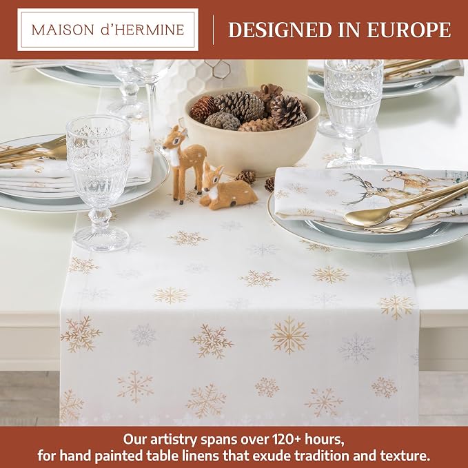 Maison d' Hermine Table Runner 100% Cotton 14.50" x 48" | Table Runners 48 - Image 2