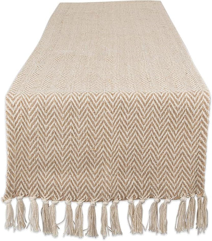 DII Woven Basic Tabletop Collection, Chevron Table Runner by DII
