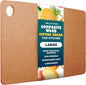 Dishwasher Safe Cutting Board for Kitchen - Large Composite Wood Chopping Board, Thin & Lightweight, Heat Resistant, BPA-Free and Eco-Friendly Cutting Board for Meal Prep, 14.5 x 11.25 Inch (Natural)