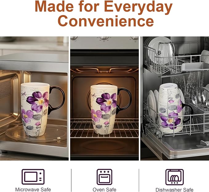 Topadorn 17oz Ceramic Travel Mug - Image 6