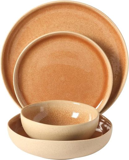 Gibson Elite Manila Bay 16-Piece Stoneware Dinnerware Set, Service - Image 8