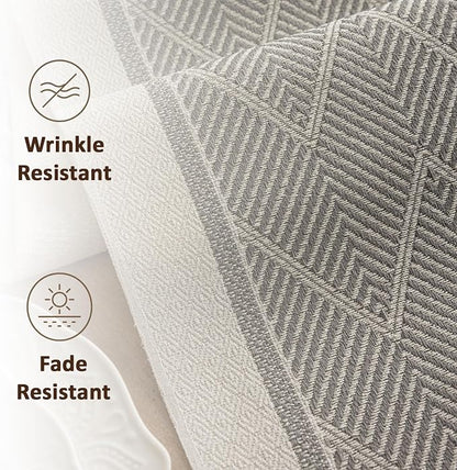 Farmhouse Boho Rustic Neutral Table Runner Decor - Image 3