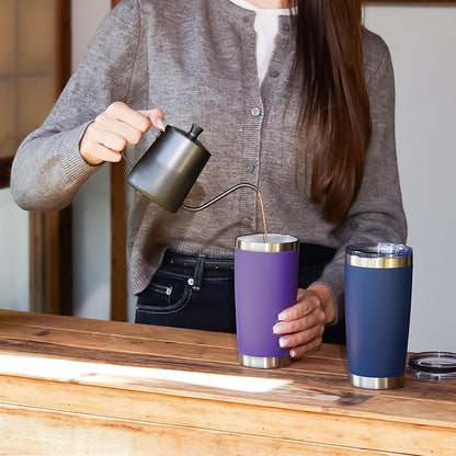 MEWAY 20oz Tumbler 8 Pack Double Wall Vacuum Insulated Travel Mug Bulk - Image 8