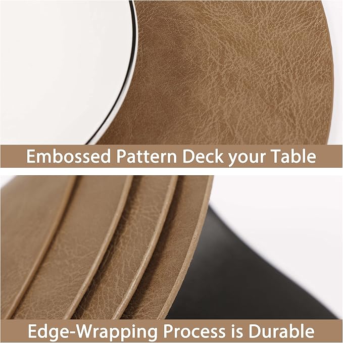 Jovono PU Leather Placemats, Waterproof Coffee Coasters, Kitchen Table Mats - Image 8