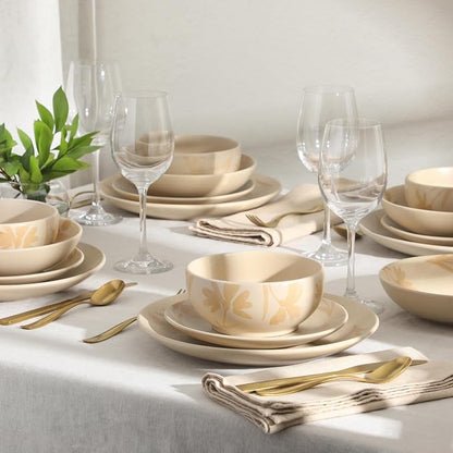 Gibson Home Admiral Hall Plates and Bowls Set, 16-Piece Floral Dinnerware Set - Image 7