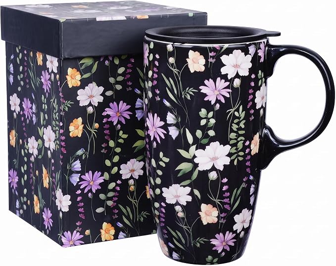 Topadorn 17oz Ceramic Travel Mug by Topadorn