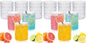 18PCS Plastic Hobnail Drinking Glasses - 14 Oz Clear Vintage Glasses Drinkware by Joyido