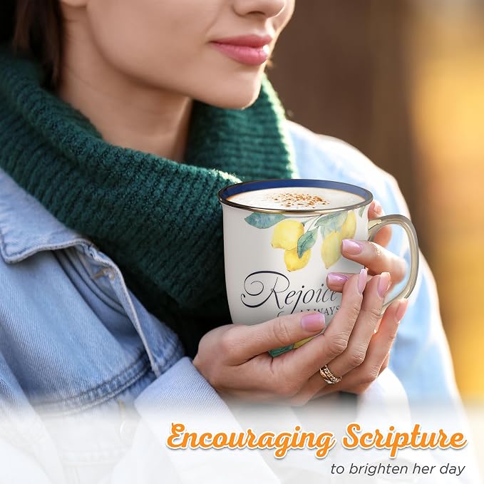 Christian Art Gifts Large Ceramic Inspirational Scripture Coffee & Tea Mug - Image 3
