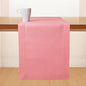 D'Moksha Homes Linen Dusty Pink Table Runner 108 Inches Long - 100% Pure Linen 14 x 108 Inch Table Runner for Valentines, Spring, Easter - Classic Hemstitch
