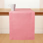 D'Moksha Homes Linen Dusty Pink Table Runner 90 Inches Long - Classic Hemstitch 100% Pure Linen Dining Table Runner 14 x 90 Inch for Valentines, Spring, Easter
