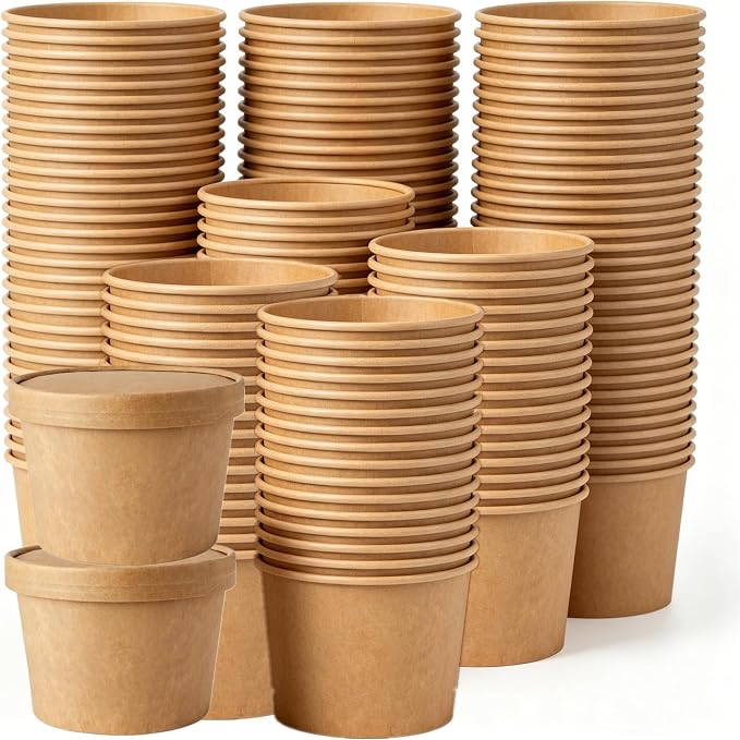 75 Pack 8oz Paper Soup Containers - Image 7