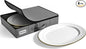 Sorbus China Storage Containers - Hard Shell, Handles & Felt Dividers - Serving Platter Storage Rack & Organizer - Christmas Platter Storage