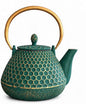 YJX 54oz Cast Iron Tea Kettle for Stovetop, Enameled Interior, Heavy and Durable by YJX